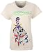 Ed Hardy T-Shirt "Skull and Dagger" mit Strass Damen Cremefarben XL