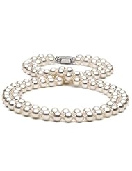 Double Freshwater Pearl Necklace: 7-8mm AAA