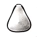 CowboyStudio Photo Studio 24in 2-in-1 Triangular Collapsible Disc Reflector, White / Silver