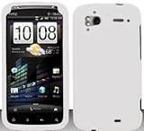 White Hard Snap On Case Cover Faceplate Protector for HTC Sensation 4G (T-M ....