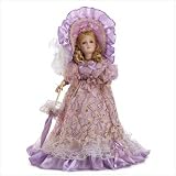 Porcelain Victorian Doll With Stand