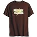T-Shirt Mens Brown " Hardcore Aircraft Maintenance Engineering Tradesperson " Occupations Large