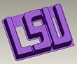 LSU Silicone Cake Pan & Stand