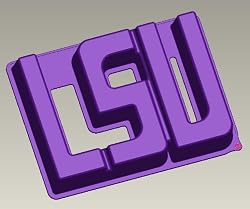 LSU Silicone Cake Pan & Stand