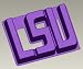 LSU Silicone Cake Pan & Stand