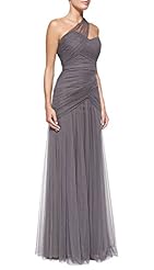 One Shoulder Sleeveless Spring Summer Fall Tulle Prom Dress 