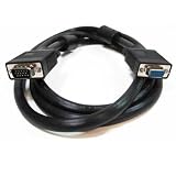 HD15 SVGA Male/Female Monitor Extension Cable with Ferrite Bead (6 Feet)