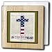 777images Designs Graphic Designs Holidays - Declaration of Independence background with Christian cross in USA colors - Tile Napkin Holders