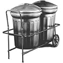 Narita Trading #NTC501BK Adjustable Black Trash Can Cart