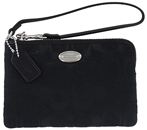 Coach Corner Zip Women's Signature Wristlet Wallet