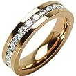 Spikes 316L Stainless Steel ip Rose Gold Honeysuckle Rose Ring
