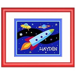 Out of This World Red Personalized Print