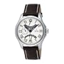 Festina Men's F16275/4 Retro Grade Stainless Steel Leather Strap 24-Hour Dual Time Watch