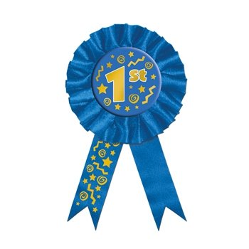 1st Award Ribbon (blue) Party Accessory (1 count)