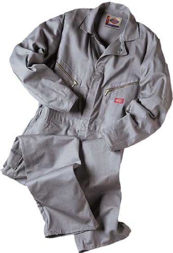 Dickies - 4870 Deluxe Coverall - Cotton (Alpha Sizing), Size: 4X x Tall, Color: Gray
