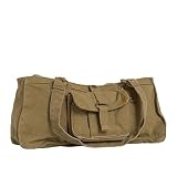 Olive N Figs Canvas Handbag with Front Coin Purse - Olive Color