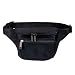 Fantasybag 3-Zipper Fanny Pack- Black, FN-03