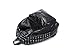 iMaySon Hot Western Gossip Girl Punk Skull PU Leather Women Backpack Shoulders Book Bag (Black)