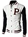 H2H Mens Slim Fit Cotton Varsity Baseball Bomber Jacket Of Various Styles