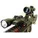 Z mount combo with 4x30 rifle scope, strobe flashlight, and red laser sight