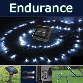 Powerbee Endurance Solar Fairy Lights 120 Quality Superbright LED's Multi Function Outdoor Garden, Xmas, Party, Tree Lights for All Year Round Use