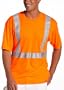 Dickies Men's 6.25 Ounce Class 2 High Visibility Tee, Orange, Large