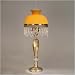 Dale Tiffany TT50214 Traditional Diego One Light Table Lamp in Zadar Brass Finish