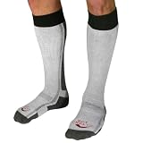 Hot Chillys Men's Hi Volume Sock (Black Heather - X-Large)