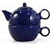 Royal Blue Tea For One Teapot & One Cup Tea for Me Pot