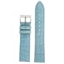 Watch Band Blue Genuine Leather Crocodile Grain 18 millimeter Tech Swiss