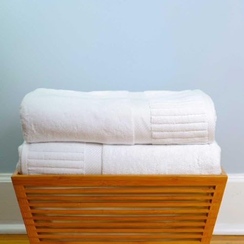 Zenith Bath Sheets, 2-piece Set, 100% Turkish Cotton, Color: White