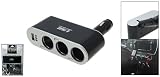 12V USB Car Cigarette Lighter Socket Splitter 3 to 1 for iPod Series