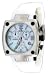 Adee Kaye #AK4051-L7 Women's White Lady Shox Collection Chronograph Watch