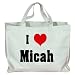 I Love/Heart Micah Totebag (Cotton Tote / Bag)