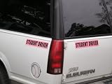 Student Driver Magnetic Vehicle Car Sign Reflective Magnet Safety Pink