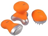 Breo Multi-vibration M319 Water-resistant Mini Massager Orange included AAA Batteries (Reddot Design Award Winner 2010)