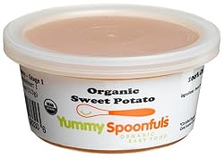 Yummy Spoonfuls Creamy Yummy Pureed Organic Sweet Potato, 4-Ounce Tubs (Pack of 12)