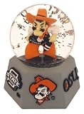 Oklahoma State Mascot In Water Globe. School'S Fight Song Plays.