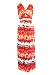 AGB/BYER CALIFORNIA Maxi Sleeveless Slip-on-Orange/White-12