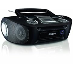 Philips AZ 1834 Stereo-Radio (CD/MP3/WMA-Player, UKW-/MW-Tuner, USB 2.0) schwarz
