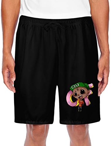 Odd Future Hip Hop Left Brain Concert Beach Casual Quarter Short Man's Black