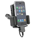 FM Transmitter & Car Charger with LCD Screen - For Apple Ipod / Iphone 3g / Itouch 2nd Generation / Nano 4th Generation - High Quality Digital Sound