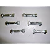 6 Pack, Shear Pins and Nuts for MTD 710-0890, 910-0890A and 712-0158 (nut).