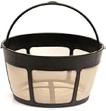 1 X THE ORIGINAL GOLDTONE BRAND Reusable Basket-style 10-12 Cup Coffee Filter with Screen Bottom