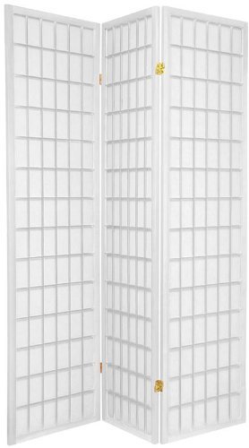 Legacy Decor 3-panels Shoji Screen Room Divider, White 71"h X 52" W