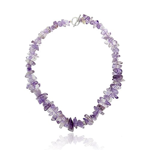 18" Amazing Purple Amethyst Beads Necklace 18 Inch