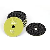 uxcell ダイヤモンド研磨パッド 石材研磨パッド ディスク 樹脂 150グリット 10個