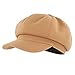 Gisdanchz 8 Panel Ivy Irish Cabbie Cap Cancar Visor Beret Ladies Winter Woman Wool Newsboy Hat Gatsby Apple Paperboy Cloche Painters Cabby Hats Camel