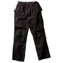 Blaklader Workwear Bantam Pant with Utility Pockets, 40-Inch Waist, 34-Inch Length, 8-Ounce Cotton - Black