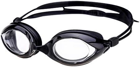 LongSail Adult Antifog Coating Myopia Eyewear Optical Swim Goggles for Swimming/Diving/Water Sports Black 3.0